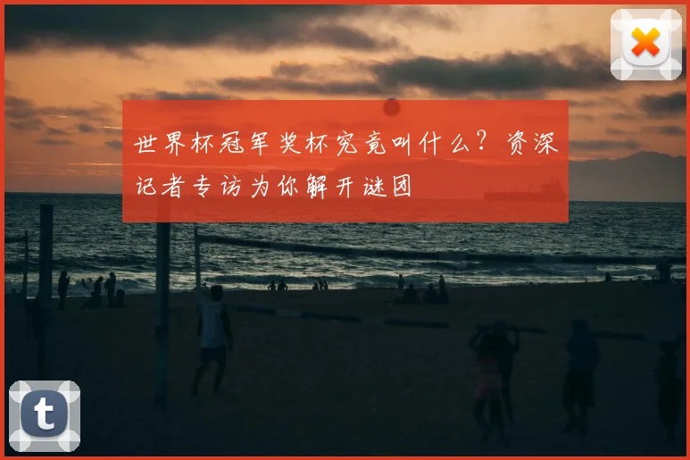 世界杯冠军奖杯究竟叫什么?资深记者专访为你解开谜团